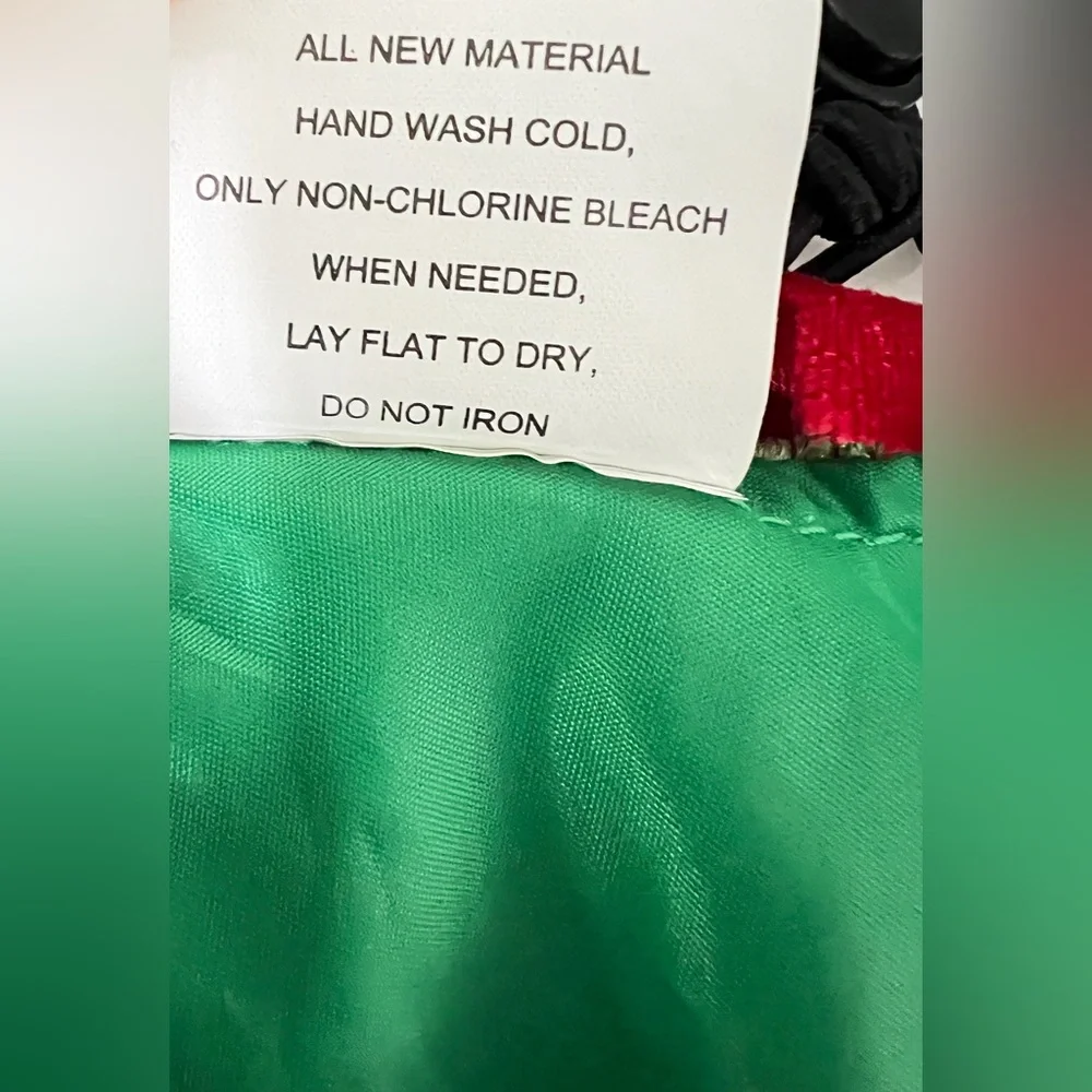 Dog Christmas Elf velvet Costume S green red black nWOT pet cat piglet